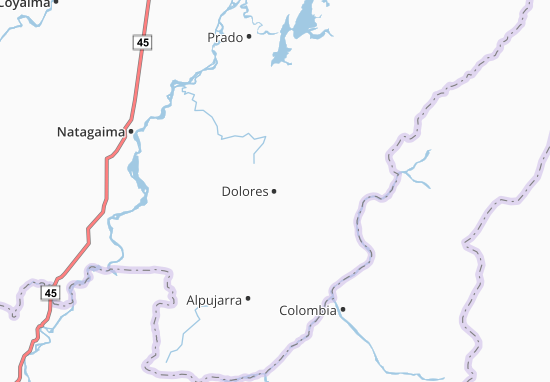 Karte Stadtplan Dolores