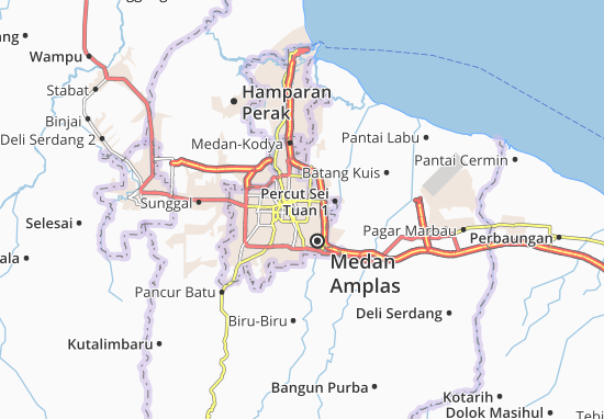 Carte-Plan Medan Kota