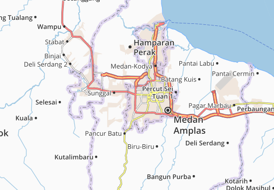 Karte Stadtplan Medan Sunggal