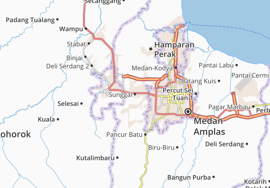 Karte Stadtplan Sunggal