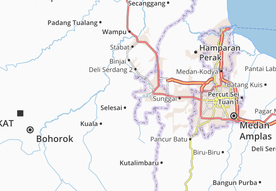 Karte Stadtplan Binjai Barat