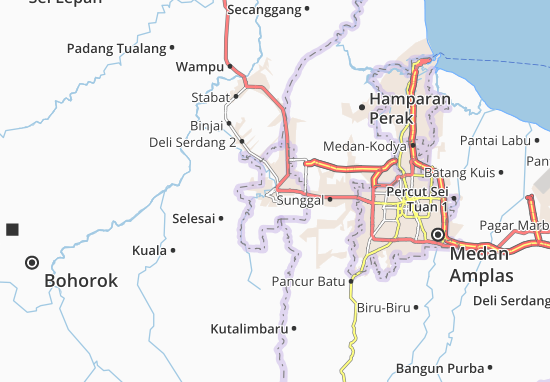 Mapa Binjai Selatan