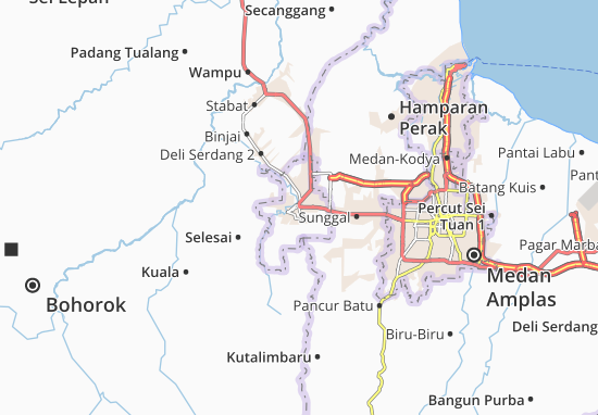 Mapa Binjai-Kodya