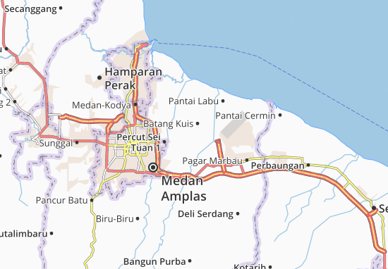 Karte Stadtplan Batang Kuis