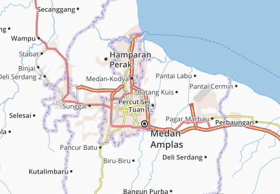 Karte Stadtplan Medan Perjuangan