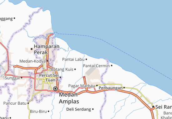 Pantai Labu Map