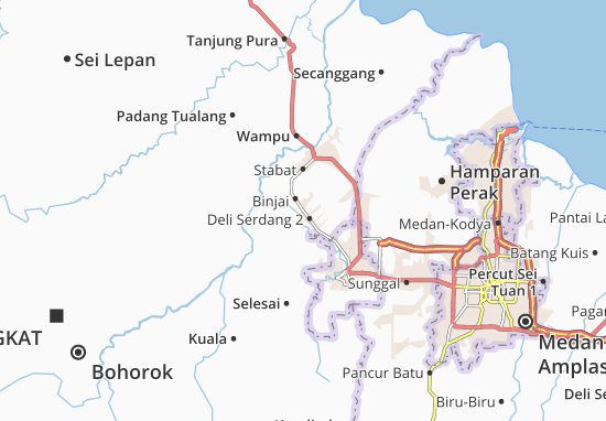 Karte Stadtplan Deli Serdang 2