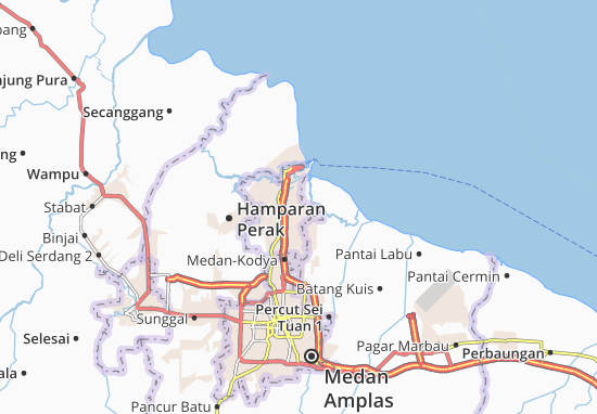 Kaart Plattegrond Medan Labuhan