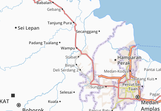 Karte Stadtplan Stabat