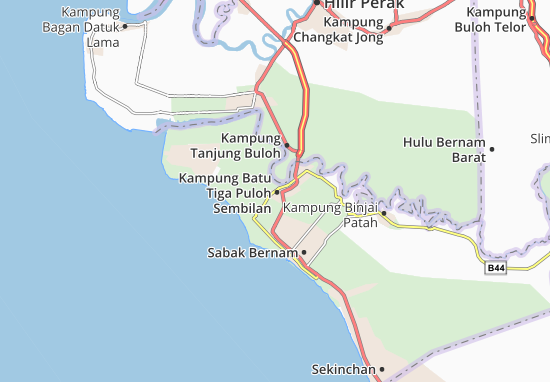 Kaart Plattegrond Kampung Batu Tiga Puloh Sembilan