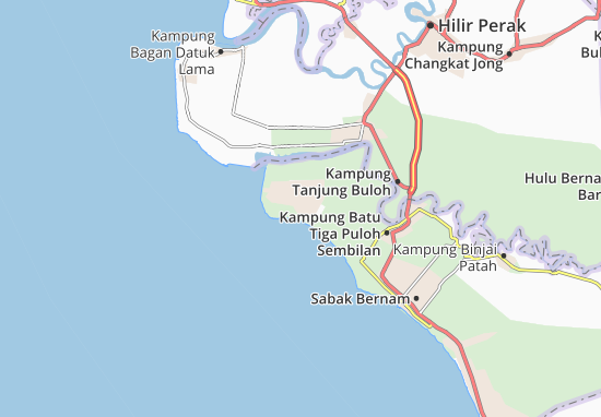Karte Stadtplan Kampung Telok Ru