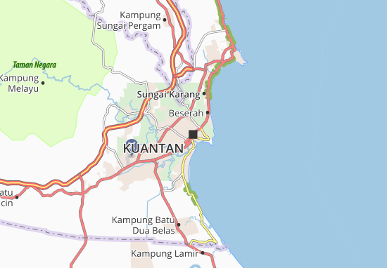 Karte Stadtplan Kuantan