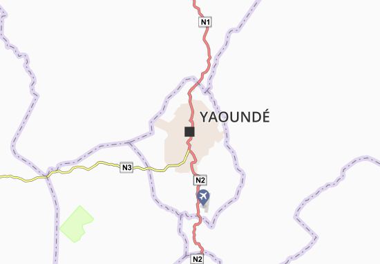 Kaart Plattegrond Yaoundé