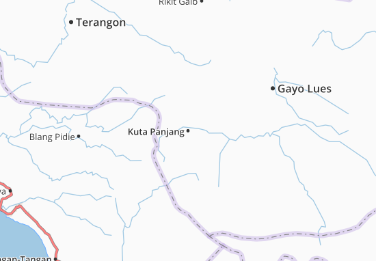Kaart Plattegrond Kuta Panjang