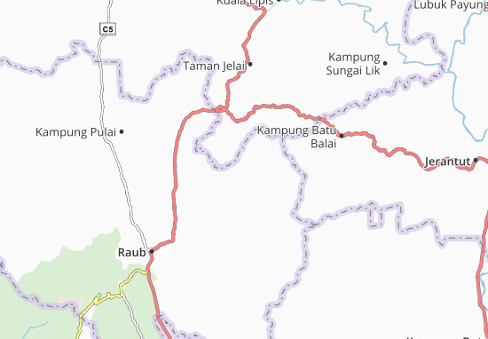 Kaart Plattegrond Kampung Pamah Kulat