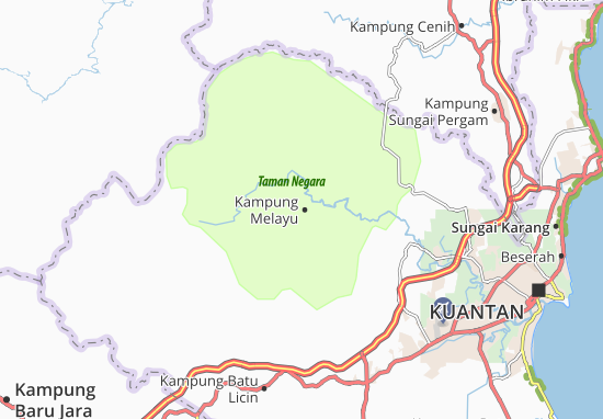 Kaart Plattegrond Kampung Melayu