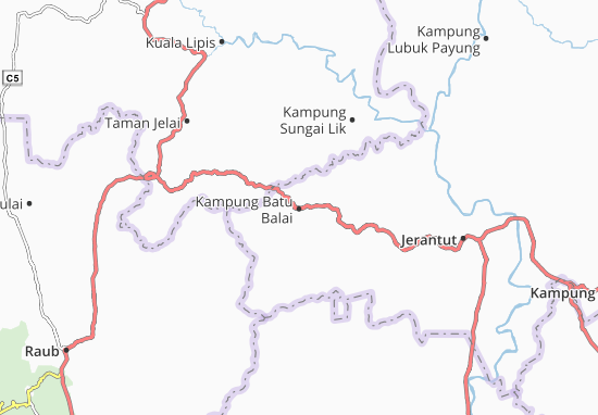 Kaart Plattegrond Kampung Batu Balai