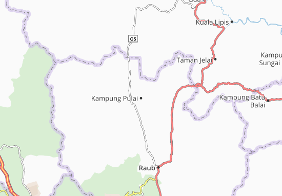 Kaart Plattegrond Kampung Pulai