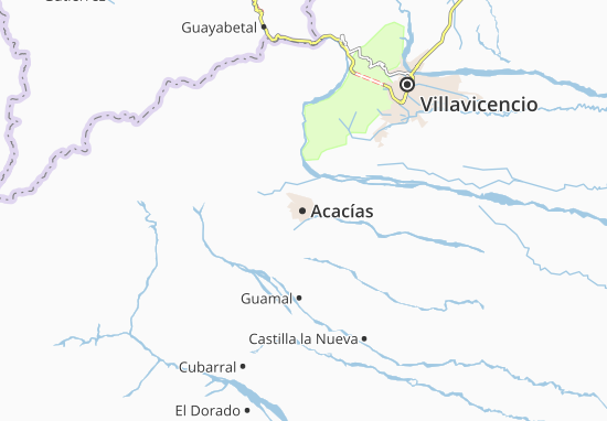 Kaart Plattegrond Acacías