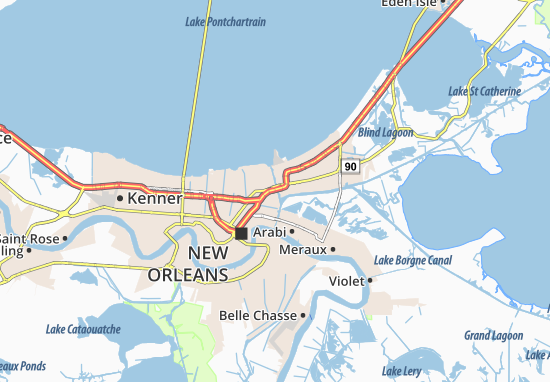 Gentilly Map