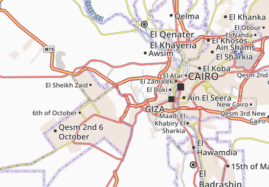 Karte Stadtplan Kerdasa
