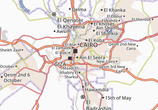 Karte Stadtplan El Khalifa