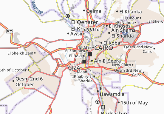 Mapa Bolak El Dakror