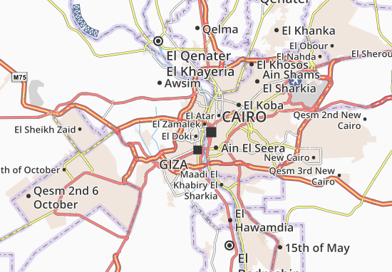 Karte Stadtplan El Doki