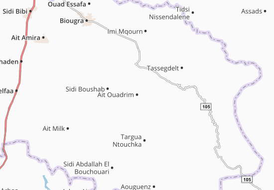 Kaart Plattegrond Ait Ouadrim
