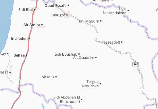 Karte Stadtplan Sidi Boushab