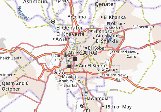 Karte Stadtplan Bab El Shaaria