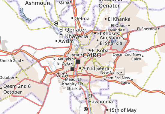 Karte Stadtplan El Zaher