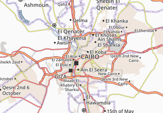 Karte Stadtplan El Shrabia