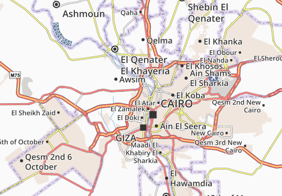 Karte Stadtplan El Monira