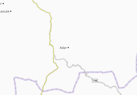 Karte Stadtplan Adar