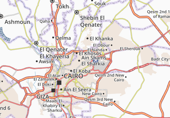 Karte Stadtplan Tolembat Ain Shams