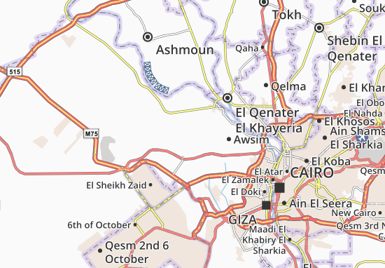 Karte Stadtplan El Mansouria