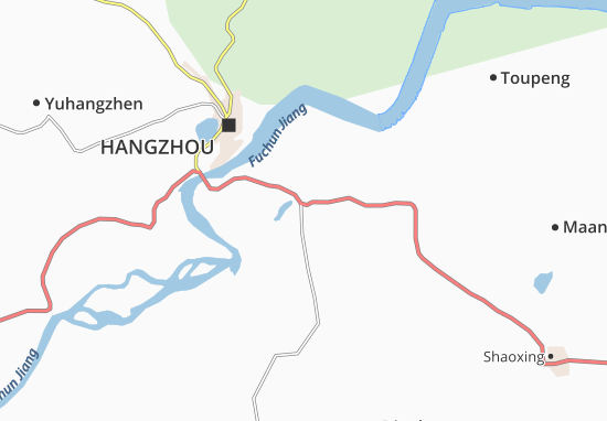 Karte Stadtplan Xiaoshan