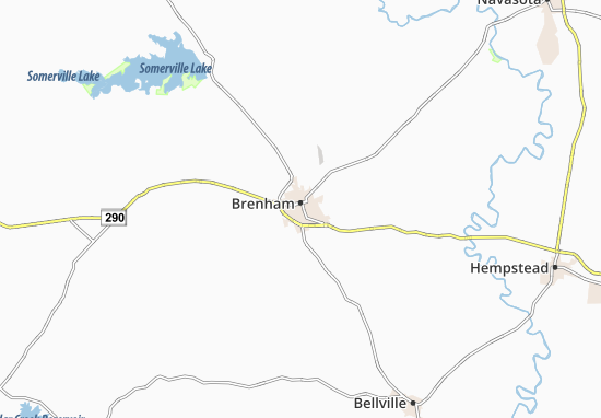 Mapa Brenham