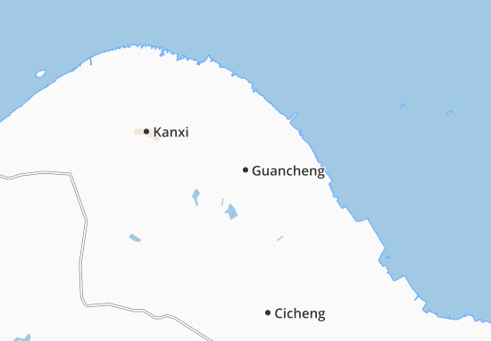 Karte Stadtplan Guancheng