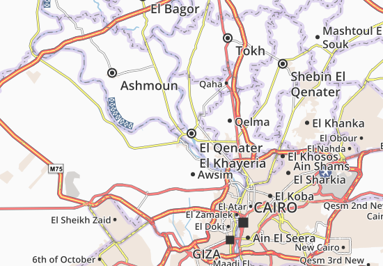Mapa El Qenater El Khayeria