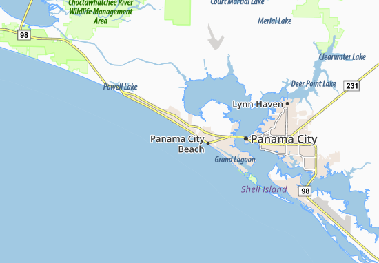 Where Is Panama City Beach In Florida On The Map