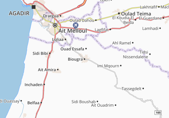 Biougra Map