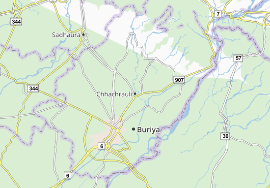 Kaart Plattegrond Chhachrauli