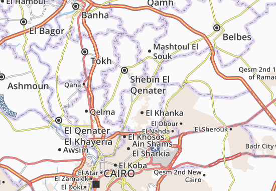Karte Stadtplan Abo Zaabal