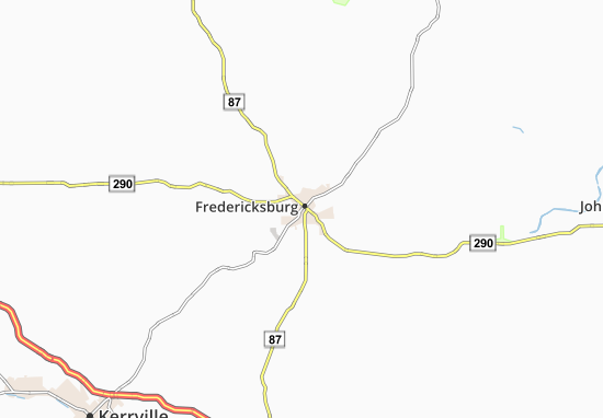 Karte Stadtplan Fredericksburg