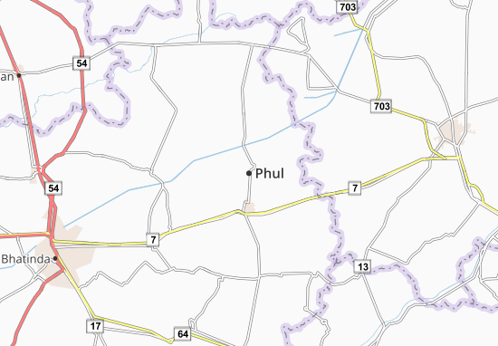 Karte Stadtplan Phul
