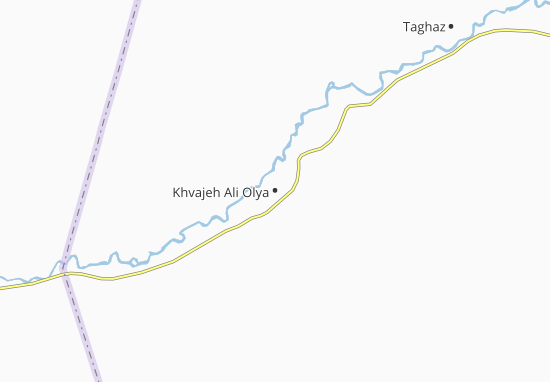 Kaart Plattegrond Khvajeh Ali Olya