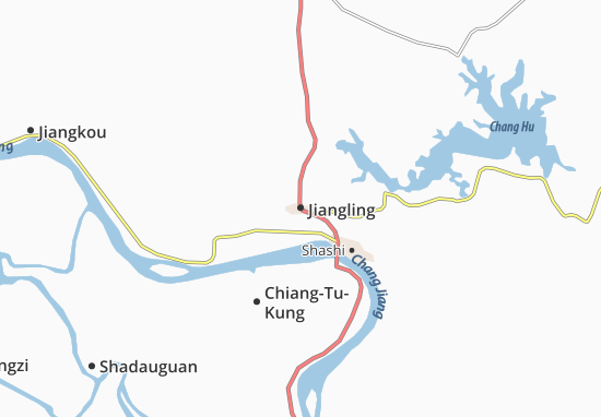 Kaart Plattegrond Jiangling