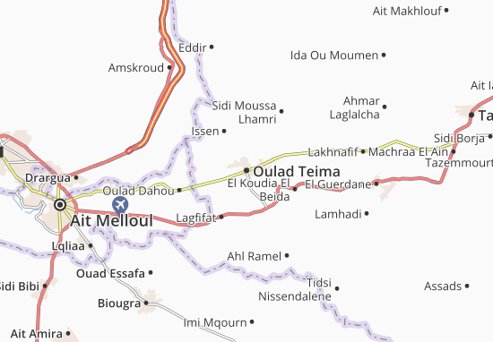 Mapa Oulad Teima